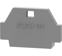 Крышка защитная SUPU TB для клемм, сеч 2.5мм2, серая 100 шт 241641