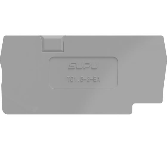 Крышка защитная SUPU для клемм TC 1-2, сечение 1.5/2.5мм2, серая 100 шт TC1.5-3-GY-EA 1