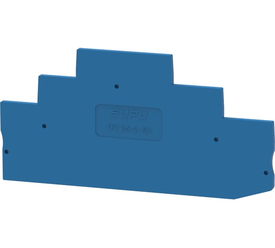 Крышка защитная SUPU TP для 3-уровневых TPT, сечение 2.5мм2, синяя 50 шт TPT2.5-2-BU-EA 1