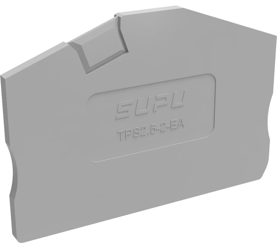Крышка защитная SUPU TP для угловых клемм 1-1 TPS, сечение 2.5мм2, серая 100 шт TPS2.5-2-GY-EA 1
