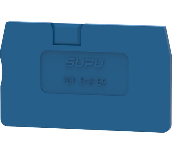 Крышка защитная SUPU для клемм TC 1-1, сечение 1.5/2.5мм2, синяя 100 шт TC1.5-2-BU-EA 1