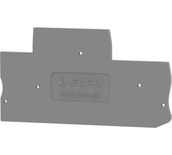 Крышка защитная SUPU TPD для клемм штекерных, сечение 2.5мм2, серая 50 шт TPD2.5-2-1-GY-EA 1