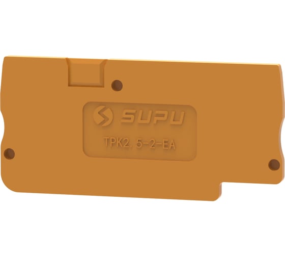 Крышка защитная SUPU TP для клемм TPK 1-1, сечение 2.5мм2, оранжевая 100 шт TPK2.5-2-OG-EA 1