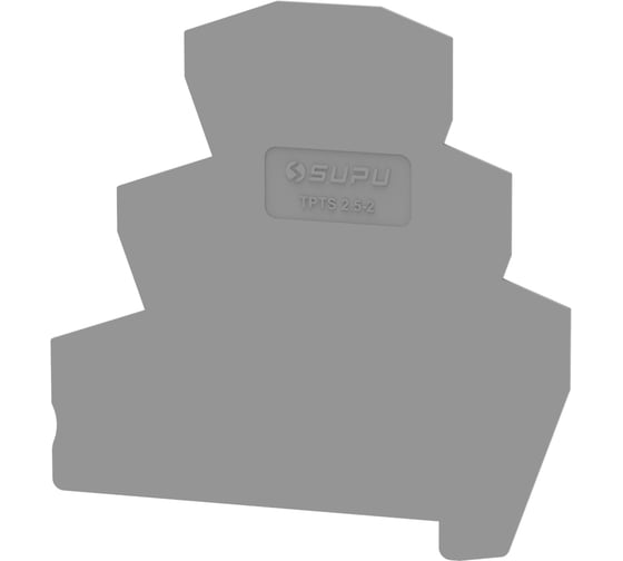 Крышка защитная SUPU TP для 3-уровневых угловых TPT, сечение 2.5мм2, серая 50 шт TPTS2.5-2-GY-EC 1