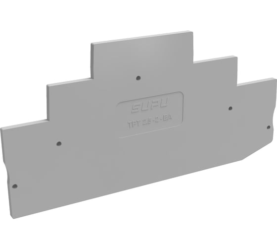 Крышка защитная SUPU TP для 3-уровневых TPT, сечение 2.5мм2, серая 50 шт TPT2.5-2-GY-EA 1