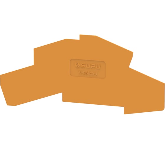 Крышка защитная SUPU TP для угловых 4-уровневых клемм TPDS, сечение 2.5мм2, оранжевая 50 шт TPDS2.5-4-OG-EC 1