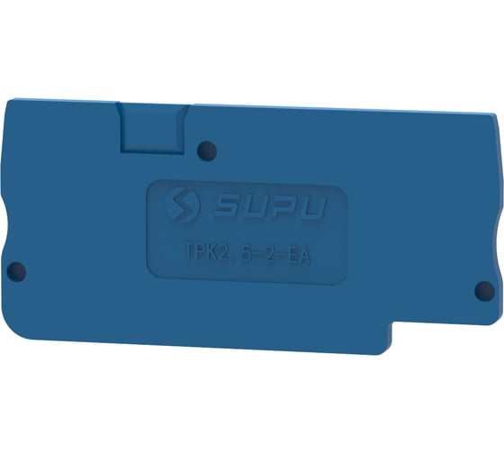 Крышка защитная SUPU TP для клемм TPK 1-1, сечение 2.5мм2, синяя 100 шт TPK2.5-2-BU-EA 1