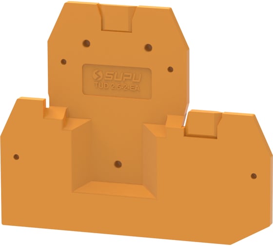 Крышка защитная SUPU для клемм 2-уровневых проходных 1-1 TU, сечение 2.5мм2, оранжевая 50 шт TUD2.5-2-OG-EA 1