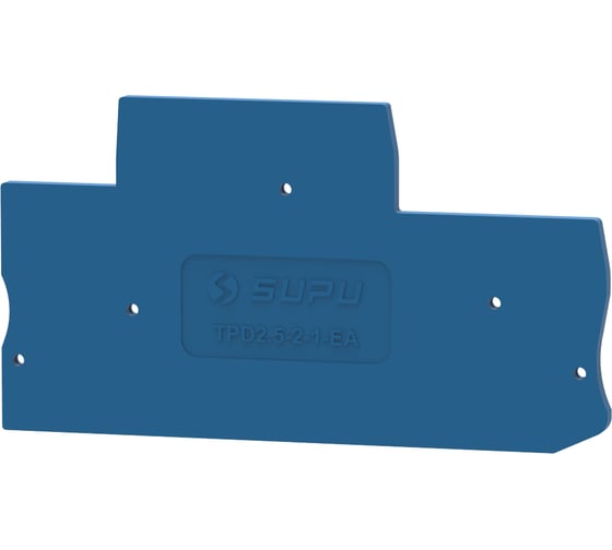 Крышка защитная SUPU TPD для клемм штекерных, сечение 2.5мм2, синяя 50 шт TPD2.5-2-1-BU-EA 1