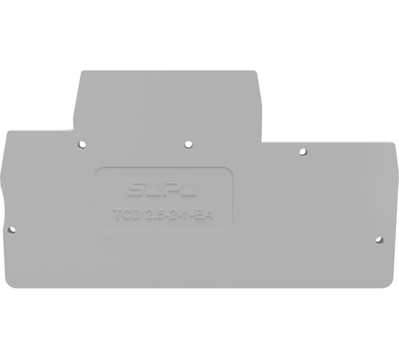 Крышка защитная SUPU для TC 2-уровневая проходная пружинная, 2.5мм2, серая 100 шт TCD2.5-2-1-GY-EA 1