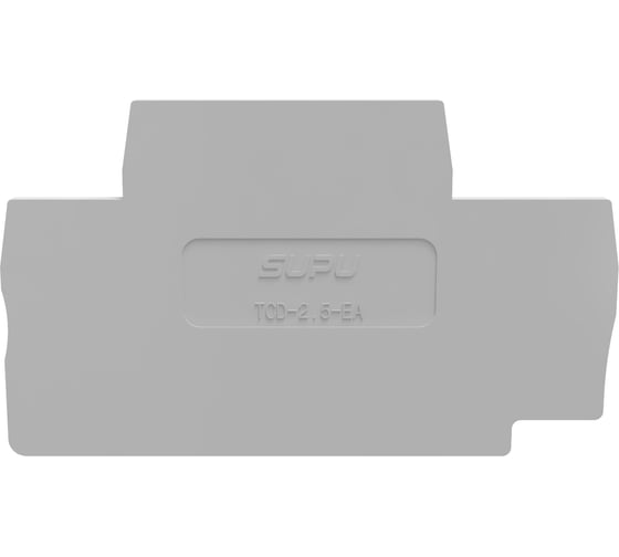 Крышка защитная SUPU для TC 2-уровневая проходная пружинная, 2.5мм2, серая 100 шт TCD2.5-2-GY-EA 1