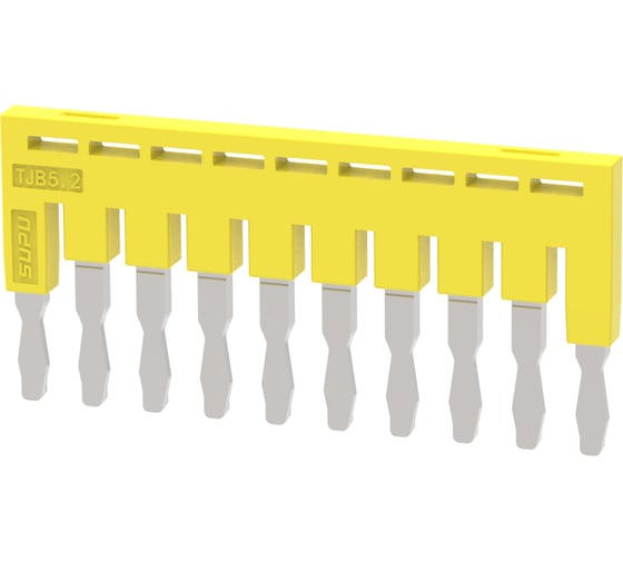 Перемычка для клемм SUPU TP/TC/TU, сечение 2.5мм2, 10 контактов 10 шт TJB5.2-10 1