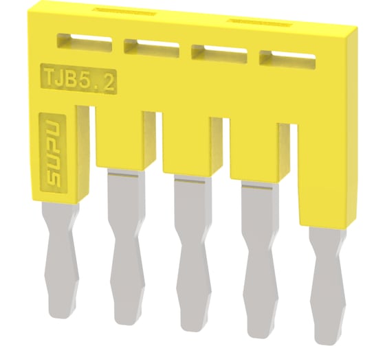 Перемычка для клемм SUPU TP/TC/TU, сечение 2.5мм2, 5 контактов 50 шт TJB5.2-5 1