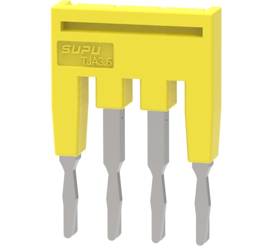Перемычка для клемм SUPU серии TP с сечением 1.5мм2, 4 контакта 50 шт TJA3.5-4 1