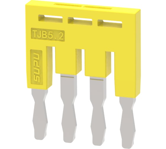 Перемычка для клемм SUPU TP/TC/TU, сечение 2.5мм2, 4 контакта 50 шт TJB5.2-4 1