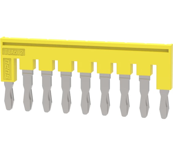 Перемычка для клемм SUPU TP/TC/TU, сечение 4мм2, 9 контактов 10 шт TJA6.2-9 1
