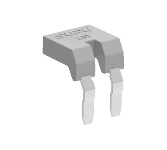 Перемычка на 2 контакта для клемм SUPU серии TB с сечением 2.5мм2, 2 контакта 100 шт 241601 1