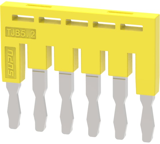 Перемычка для клемм SUPU TP/TC/TU, сечение 2.5мм2, 6 контактов 50 шт TJB5.2-6 1