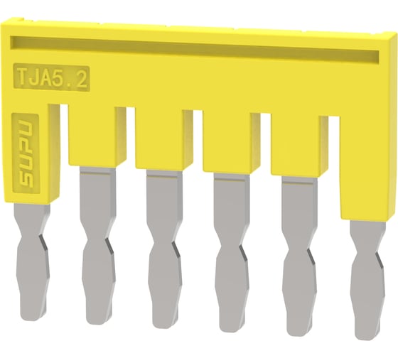 Перемычка для клемм SUPU TP/TC/TU, сечение 2.5мм2, 6 контактов 50 шт TJA5.2-6 1