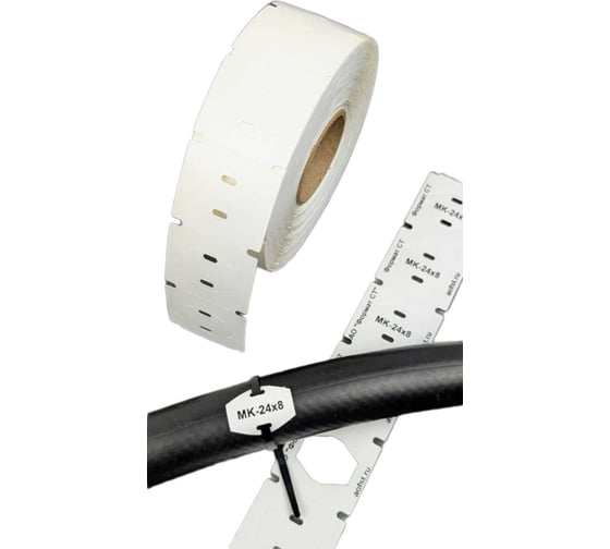 Маркер для кабелей Формат СТ белый, размер маркировочного поля: 24x8 мм, упаковка 1000 бирок ФСТМК-7175-248-1-D40 1