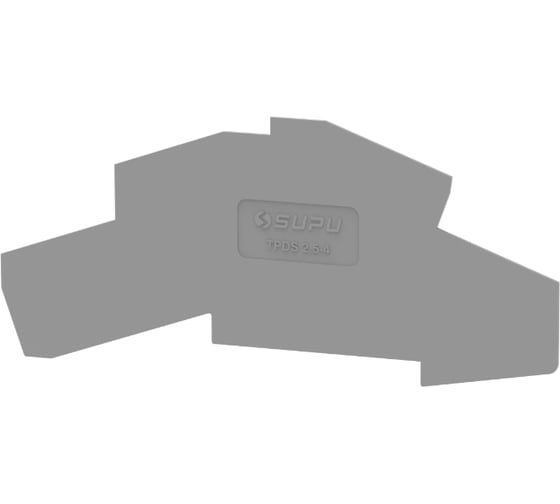 Крышка защитная SUPU TP для угловых 4-уровневых клемм TPDS, сечением 2.5мм2, серая, 50 шт TPDS2.5-4-GY-EC 1