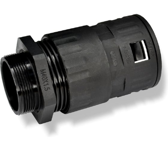 Муфта для гофрированных труб WEYER WQGZ1-M40B/AD42.5 коннектор прямой, наружный M40х1.5 WE0402600 1