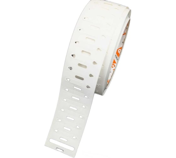 Комплект Формат СТ бирка в рулоне ФСТ-150-7175-518 для ТТ печати, 5х32мм, размер поля для печати 5х18мм, для диаметра провода 1-3мм, цвет белый, 1шт./ряд, 4тыс.шт. +риббон ST-150-518-1-4 1