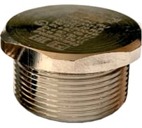 Заглушка Effert латунная, никелированная, резьбовая, взрывозащищённая, М25, 5 шт. ЗР-Л1223М