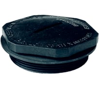 Заглушка Effert пластиковая, резьбовая, взрывозащищённая, М25, RAL 9005, 30 шт. ЗР-П123М