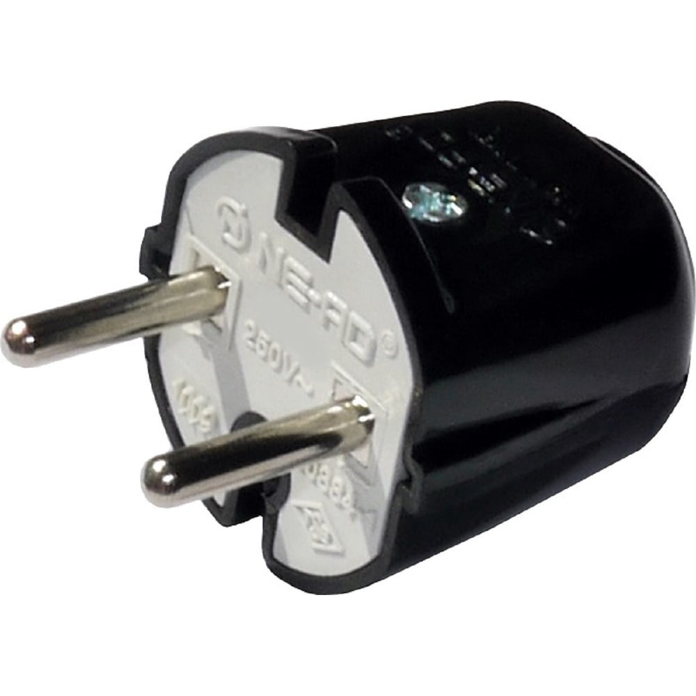 Штепсельная вилка NE-AD 6А, 250В, Черный 1009-S - выгодная цена, отзывы ...