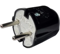 Штепсельная вилка NE-AD 6А, 250В, Черный 1009-S