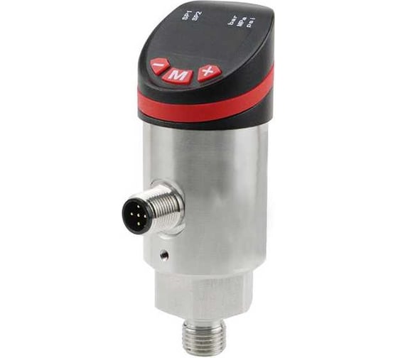 Датчик давления ТЕКО PTK1DU-G-0025-05-G14M-1S1A 38х38х87.5, 12-30В DC, избыточное давление, 0-25 МПа, IP67, от -20 до +85, разъем М12, резьба G1/4, дисплей 08-00042168 1