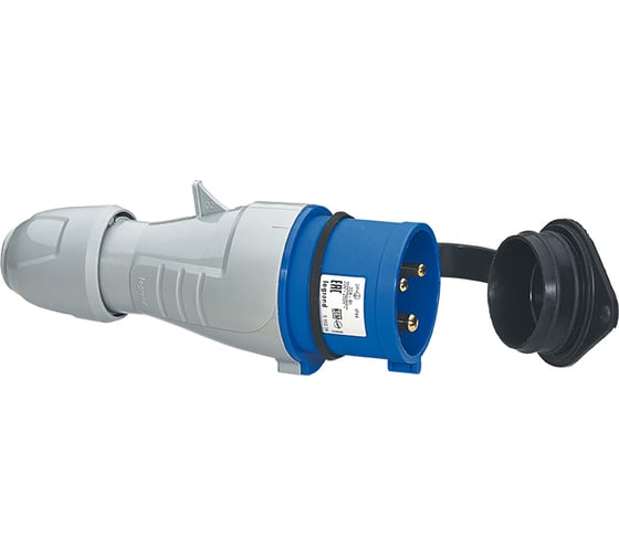 Прямая вилка Legrand P17 Tempra Pro - IP44 - 200/250 В - 16 A - 2К+З 555124 1