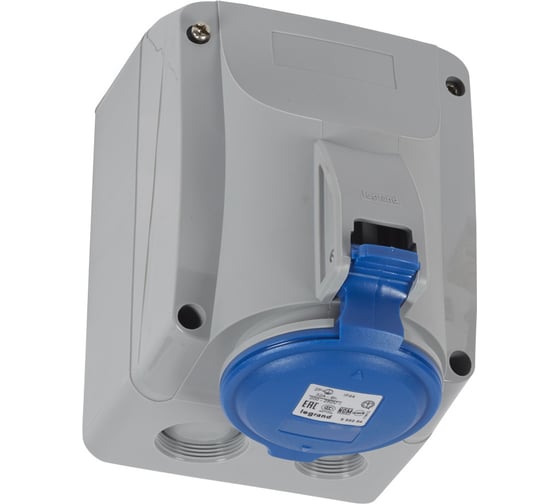 Накладная розетка Legrand P17 Tempra Pro - IP44 - 200/250 В - 32 A - 2К+З 555254 1