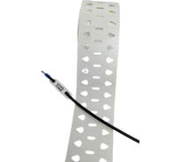 Комплект Формат СТ бирка в рулоне ФСТ-150-7175 для ТТ печати, 10х46мм, размер поля для печати 10х22мм, для диаметра провода 5-6мм, цвет белый, 1шт./ряд, 2тыс.шт.+риббон ST-150-1022-1-2