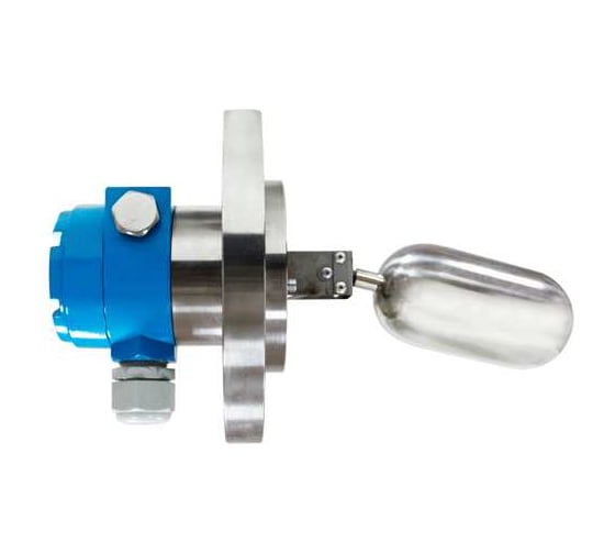 Поплавковый магнитный сигнализатор уровня РусАвтоматизация серии SLL-FS общепромышлен. исп., присоединение - фланец свободный DN65 PN25 бар с осн. размерами по ГОСТ33259, Траб -25…+250С, Токр -25…+85С, класс защиты IP65, нагруз. способн SLL-FS-N-AL-25-4-I 1