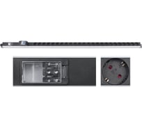Блок розеток Cabeus для 19 шкафов, вертикальный, 24 розетки Schuko, 32А PDU-32-24S-B-T