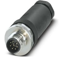 Соединитель клеммный ТЕКО CP S254R-08 (PG9) вилка, прямой с клеммником, пластик 8-PIN IP67 60 AC/DC NO/NC 08-00025242