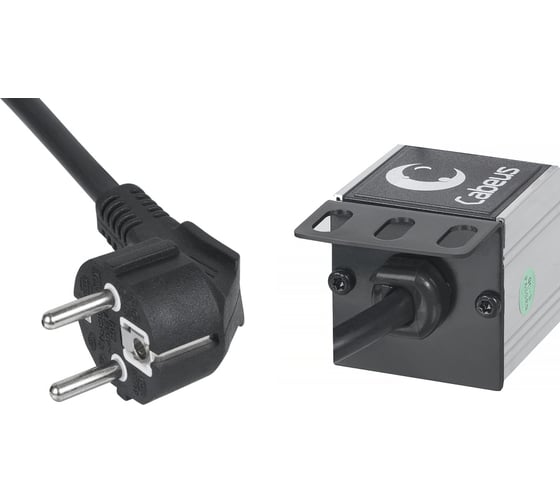 Блок евророзеток Cabeus для 19 шкафов, горизонтальный, 6 розеток PDU-6P-B-2EU