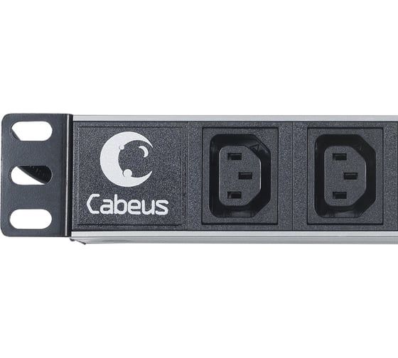 Блок розеток Cabeus для 19 шкафов горизонтальный 8 розеток IEC 320 C13 10 A IEC PDU-8I-2IEC