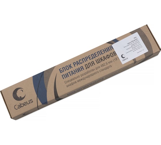 Блок розеток Cabeus для 19 шкафов горизонтальный 8 розеток IEC 320 C13 10 A IEC PDU-8I-2IEC