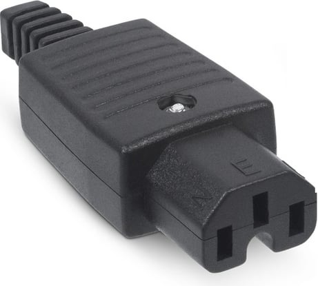 Разборная вилка Cabeus С13, 10А, 250 V, черная IEC-320-C13
