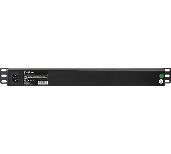 Блок розеток ExeGate ServerPro PDU-19H702 Al-7S-C14-SW-O 19 1U алюминий 7Sch С14 защита от перегрузки 280837