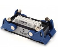 Кожух Emas с гнездом (монтаж на перегородке) металлический, 16 полюсов, 16A, нижний ввод, фиксаторы металл, IP65 EBM16PM47