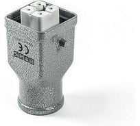 Кожух Emas с гнездом металлический, 4 полюса, 10A, верхний ввод (PG 11), IP65 EBM04PU30