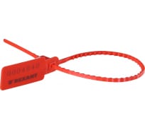Номерная пломба для опечатывания REXANT пластиковая 255 мм красная 50 шт 07-6121