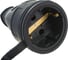 Каучуковая разборная розетка Volsten Sb1-MZ Black, IP44, Черная, 1 гнездо, с заземлением РА16-005 14432 6