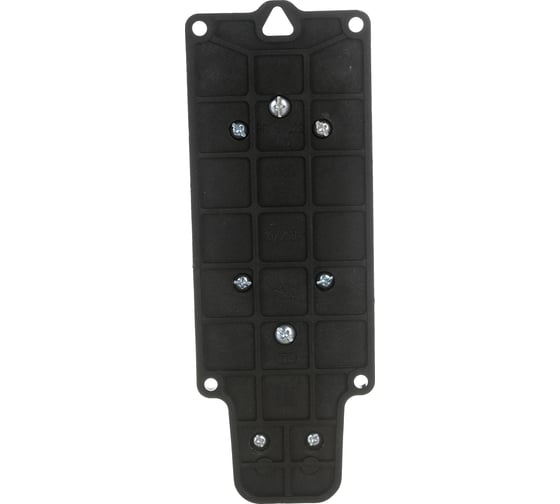 Штепсельная колодка Volsten Sb1-M2Z Black IP44 2 места черная с заземлением Модель РП 16-232 14435