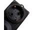 Штепсельная колодка Volsten Sb1-M2Z Black IP44 2 места черная с заземлением Модель РП 16-232 14435 5