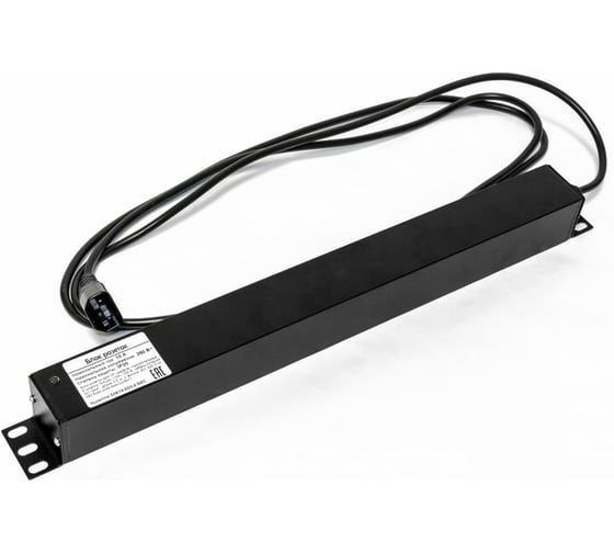 Блок розеток для 19" шкафов Hyperline горизонтальный, 9 розеток Schuko, 397068